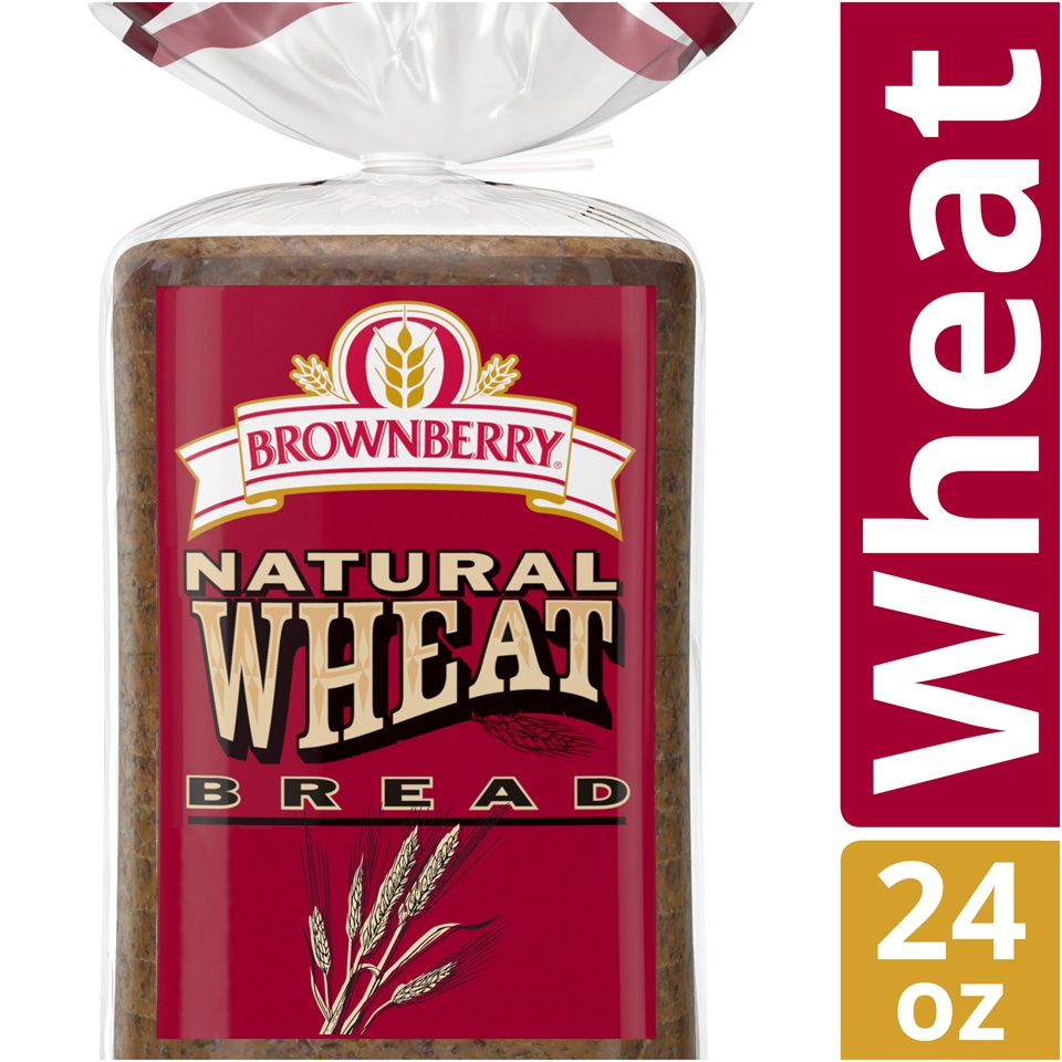 slide 2 of 8, Brownberry Natural Wheat Bread, 24 oz