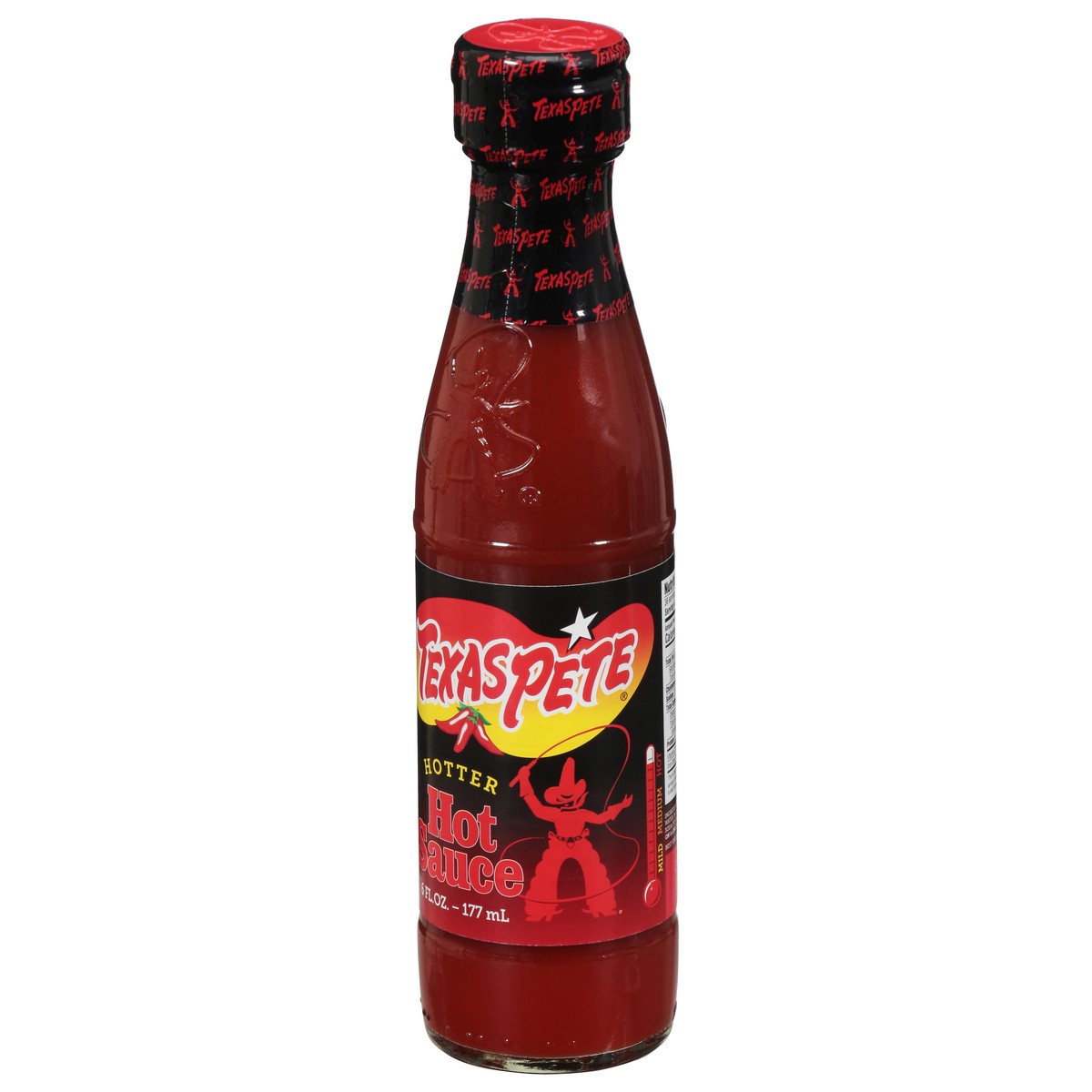 slide 3 of 9, Texas Pete Hotter Hot Sauce 6 fl oz, 6 fl oz