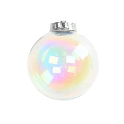 slide 1 of 2, 8" Diy Iridescent Plastic Ball Ornament By Make Market, 8 in