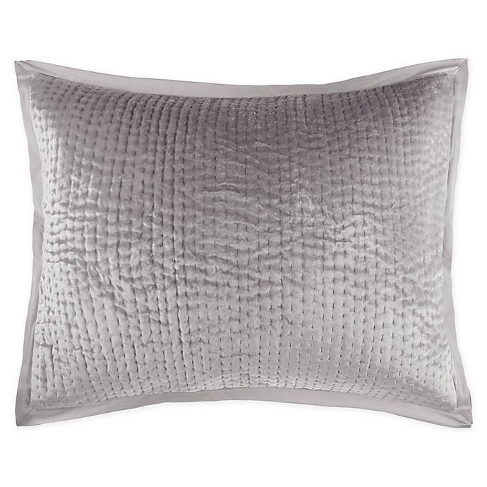 slide 1 of 2, Wamsutta Collection Velvet Standard Pillow Sham - Alloy, 1 ct