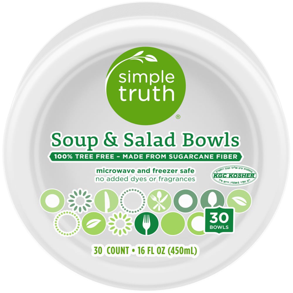 slide 1 of 6, Simple Truth Bowls 30 ea, 30 ct