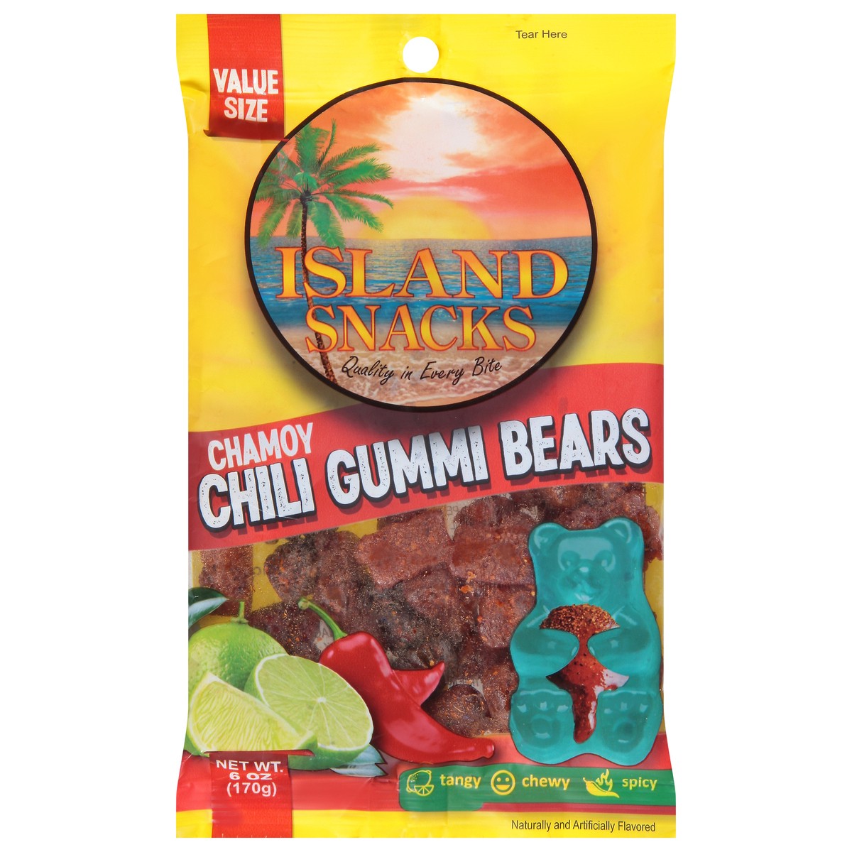 slide 1 of 13, Island Snacks Chamoy Chili Gummi Bears Value Size 6 oz, 6 oz