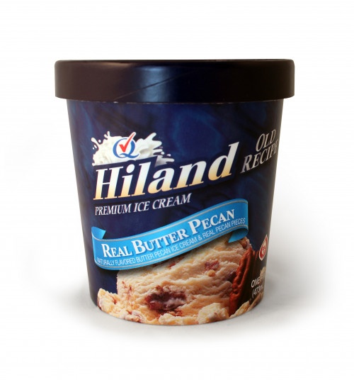 slide 1 of 1, Hiland Dairy Butter Pecan Ice Cream, 1 pint