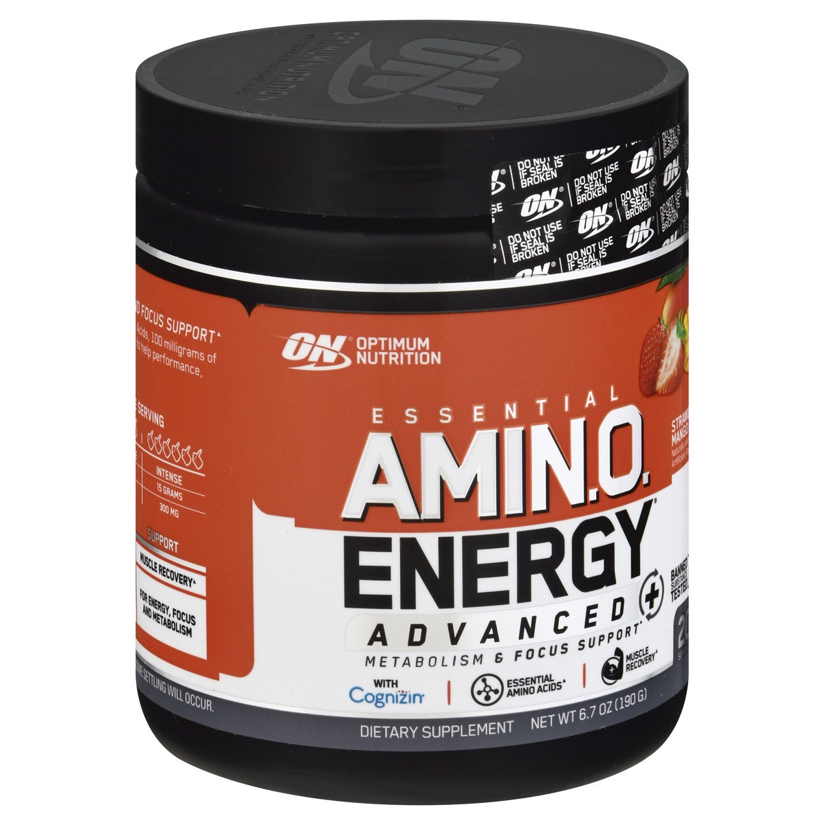 slide 3 of 12, Optimum Nutrition Essential Advanced Strawberry Mango Amino Energy 6.7 oz, 6.7 oz