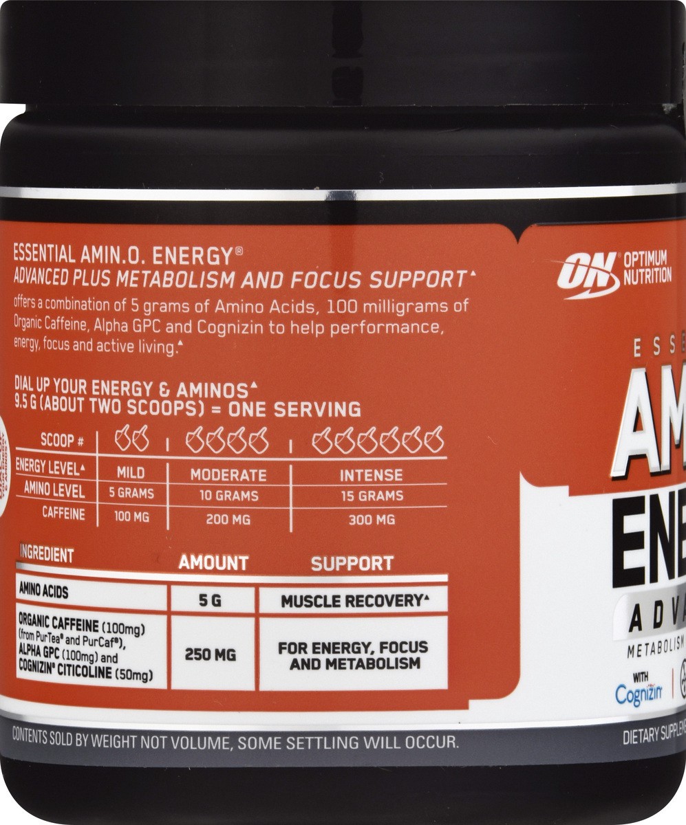 slide 11 of 12, Optimum Nutrition Essential Advanced Strawberry Mango Amino Energy 6.7 oz, 6.7 oz