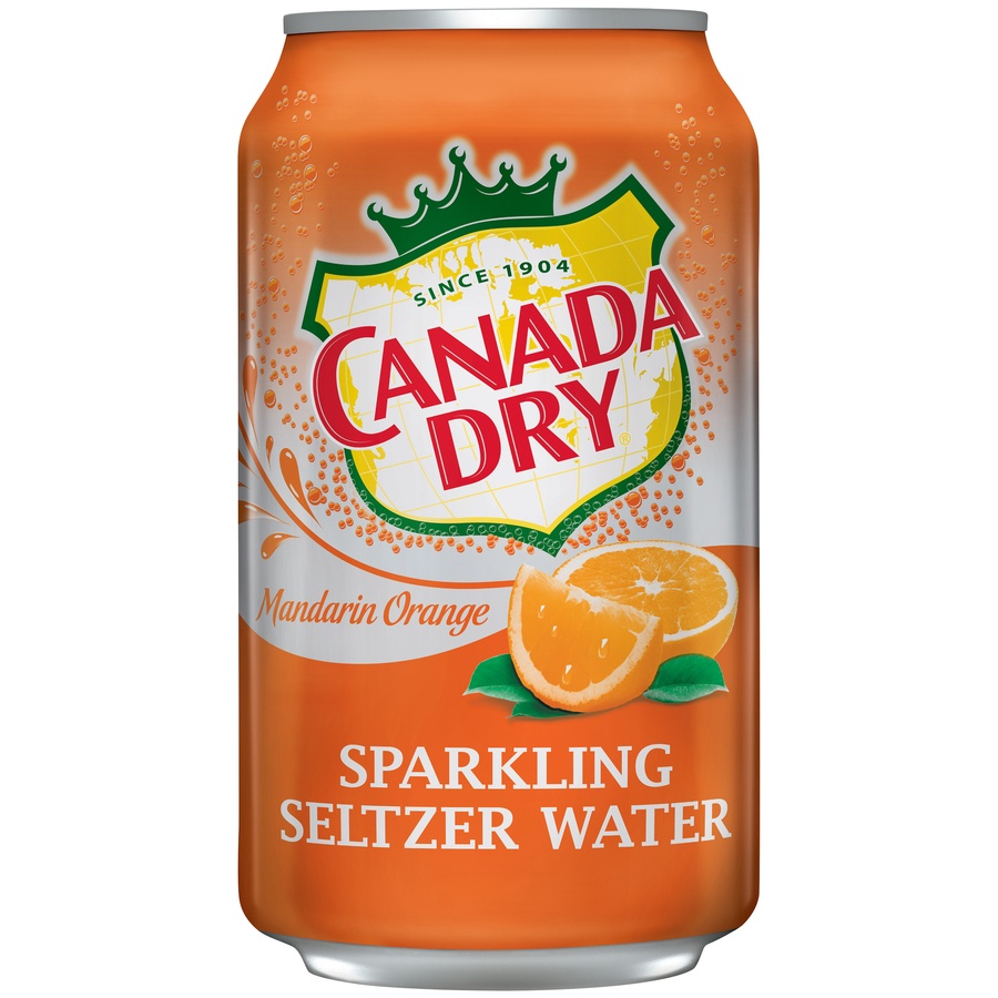 slide 1 of 1, Canada Dry Sparkling Seltzer Water Mandarin Orange - 12 fl oz, 12 fl oz