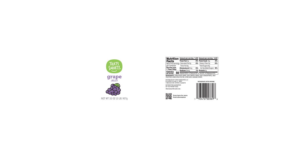 slide 11 of 18, That's Smart! Grape Jelly 32 oz, 32 oz
