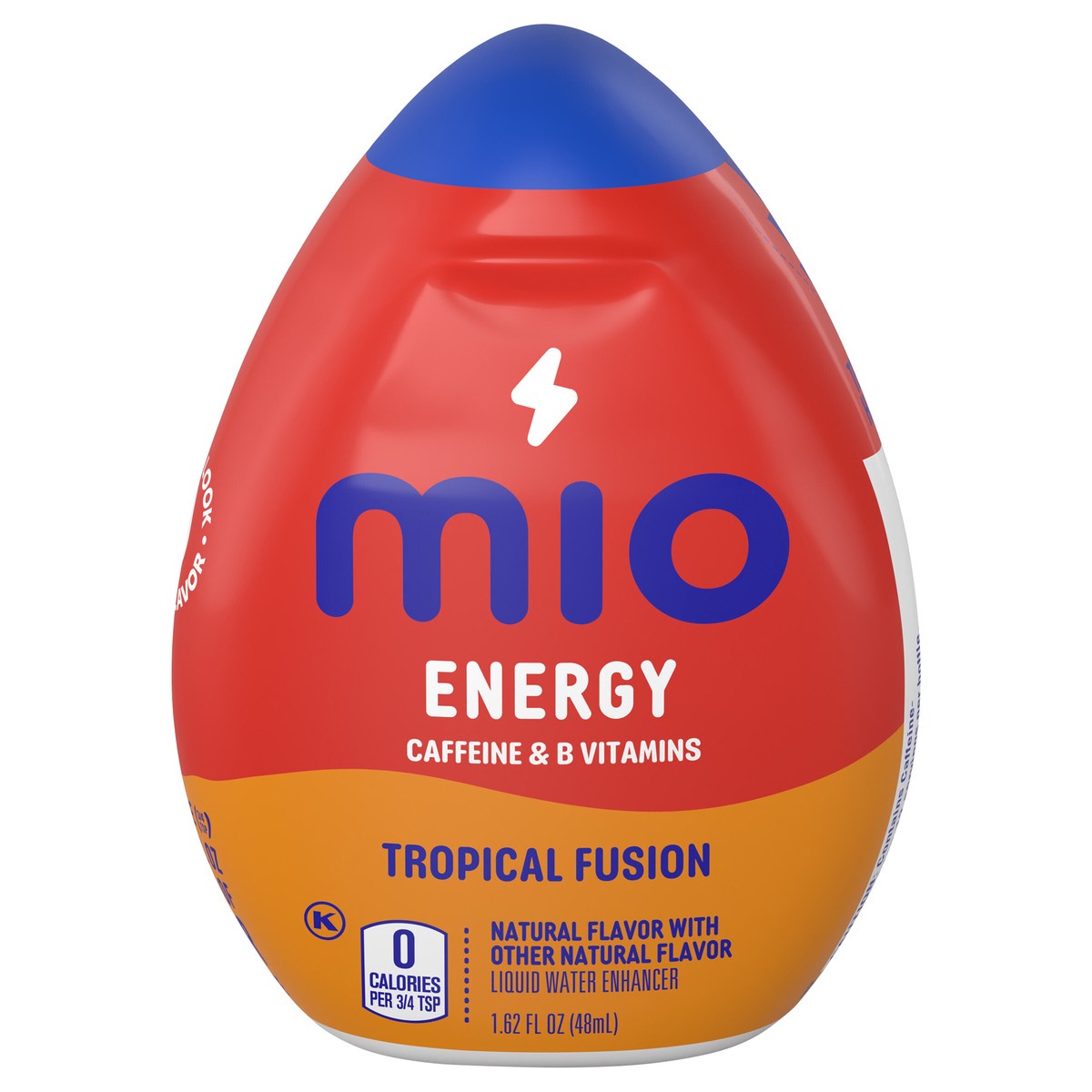 slide 1 of 9, mio Energy Tropical Fusion Flavored with other natural flavor Liquid Water Enhancer, 1.62 fl oz Bottle, 1.62 fl oz