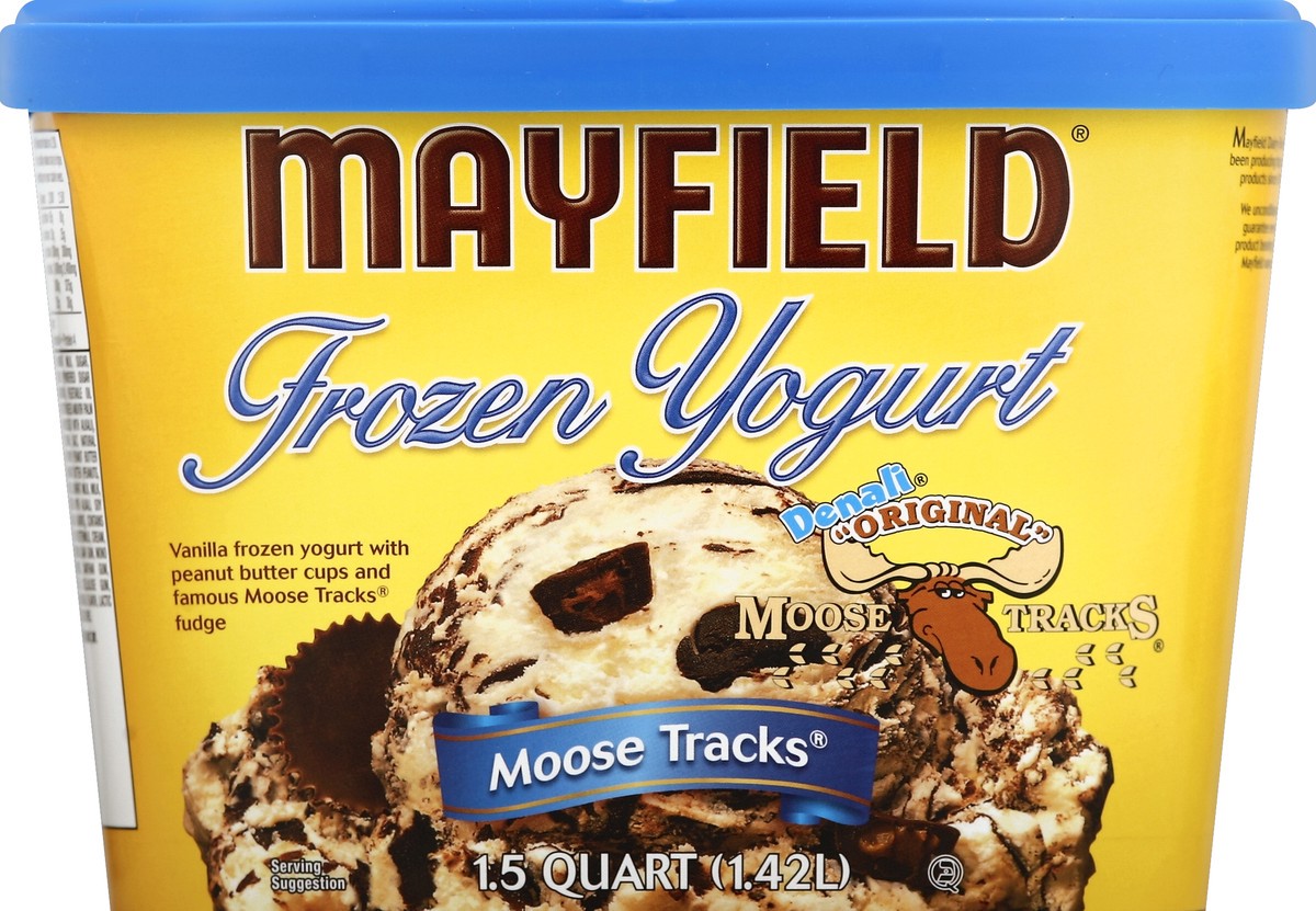 slide 2 of 4, Mayfield Creamery Moose Tracks Frozen Yogurt 1.5 qt, 1.5 qt