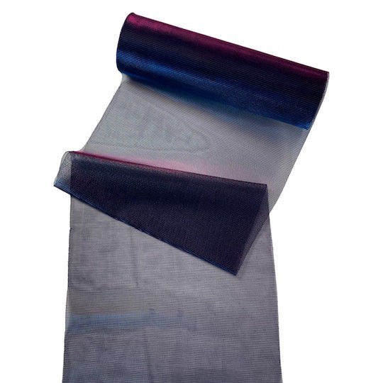 slide 1 of 3, 9.5" X 3yd. Blue & Pink Mummy Mesh By Celebrate It, 9.5 in x 3 yd