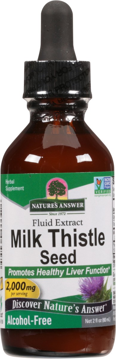 slide 11 of 12, Nature's Answer 2000 mg Fluid Extract Milk Thistle Seed 2 fl oz, 2 fl oz