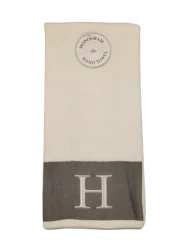 Monogram "H" Hand Towel, 16 in x 28 in