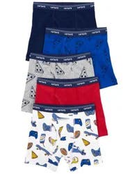 Carter's Toddler 5-Pack Boxer Briefs - Multi, Size 2-3