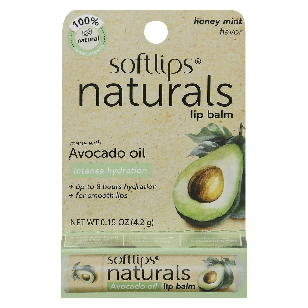 slide 1 of 9, Softlips Avocado Naturals Lip Balm, 0.15 oz