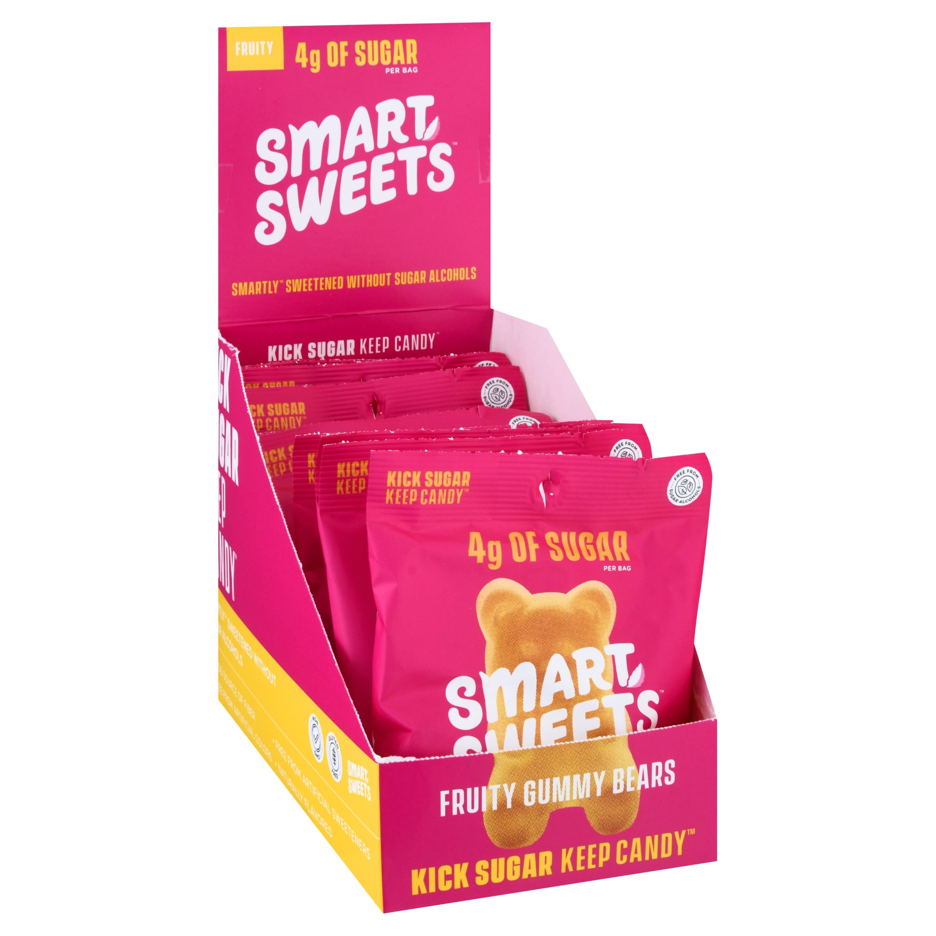 slide 1 of 1, SmartSweets Gummy Bears - Fruity, 12 ct