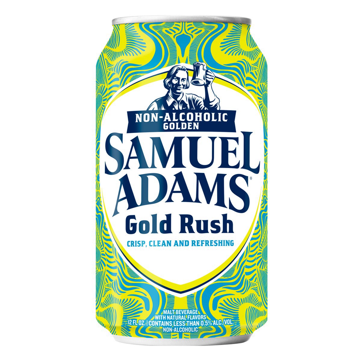 slide 2 of 8, Samuel Adams Gold Rush Non-Alcoholic Golden Beer - 6pk/12 fl oz Cans, 6 ct; 12 fl oz