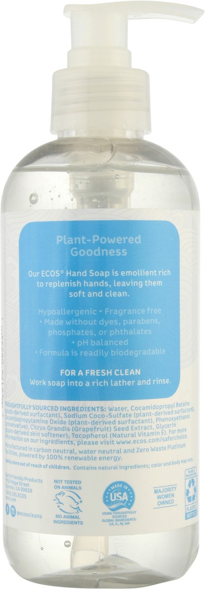 slide 5 of 9, ECOS Plant Powered Free & Clear Hand Soap 11.5 fl oz, 11.5 oz