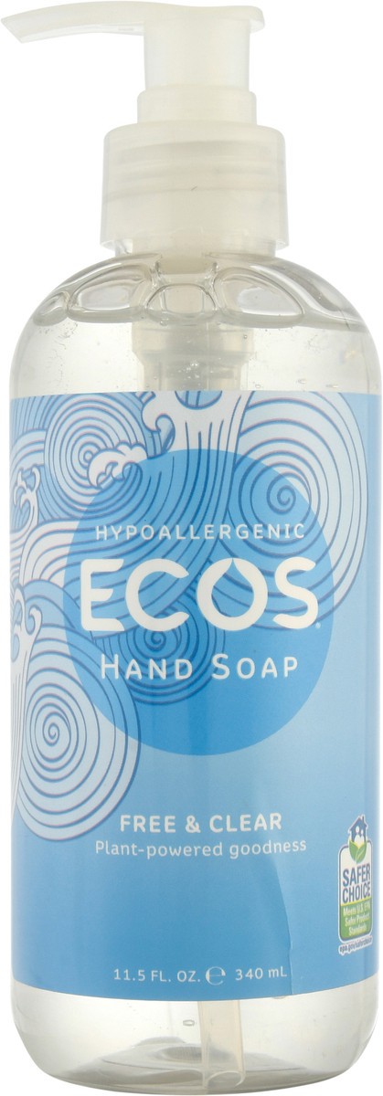 slide 9 of 9, ECOS Plant Powered Free & Clear Hand Soap 11.5 fl oz, 11.5 oz