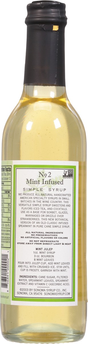 slide 13 of 14, Sonoma Syrup Co. Mint Infused Simple Syrup 12.7 fl oz, 12.7 oz