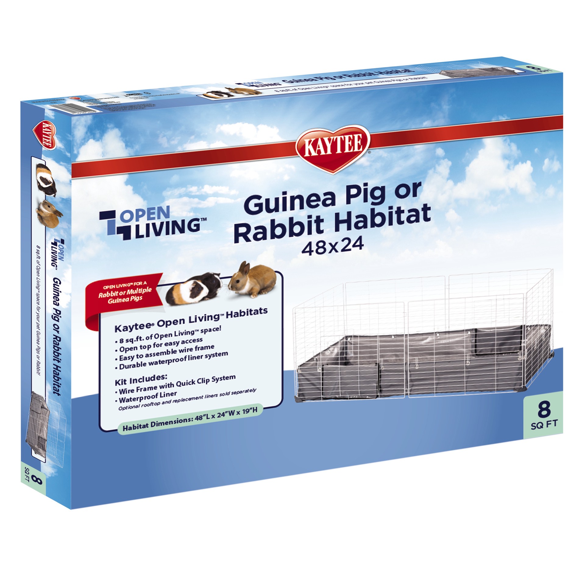 slide 7 of 10, Kaytee Hard Goods Kaytee Open Living Habitat 48" x 24", 1 ct