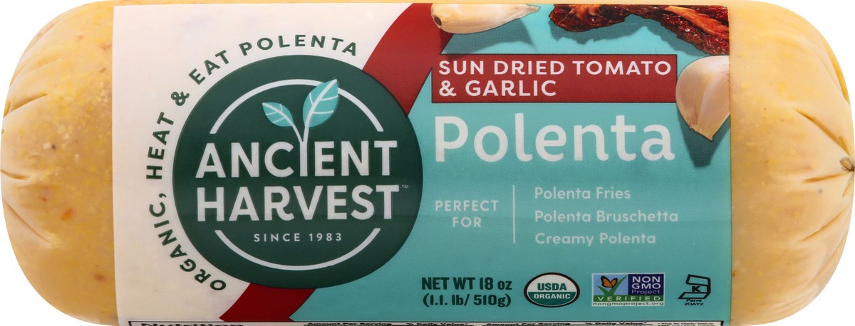 slide 1 of 10, Ancient Harvest Food Merchant Tomato Garlic Polenta, 18 oz