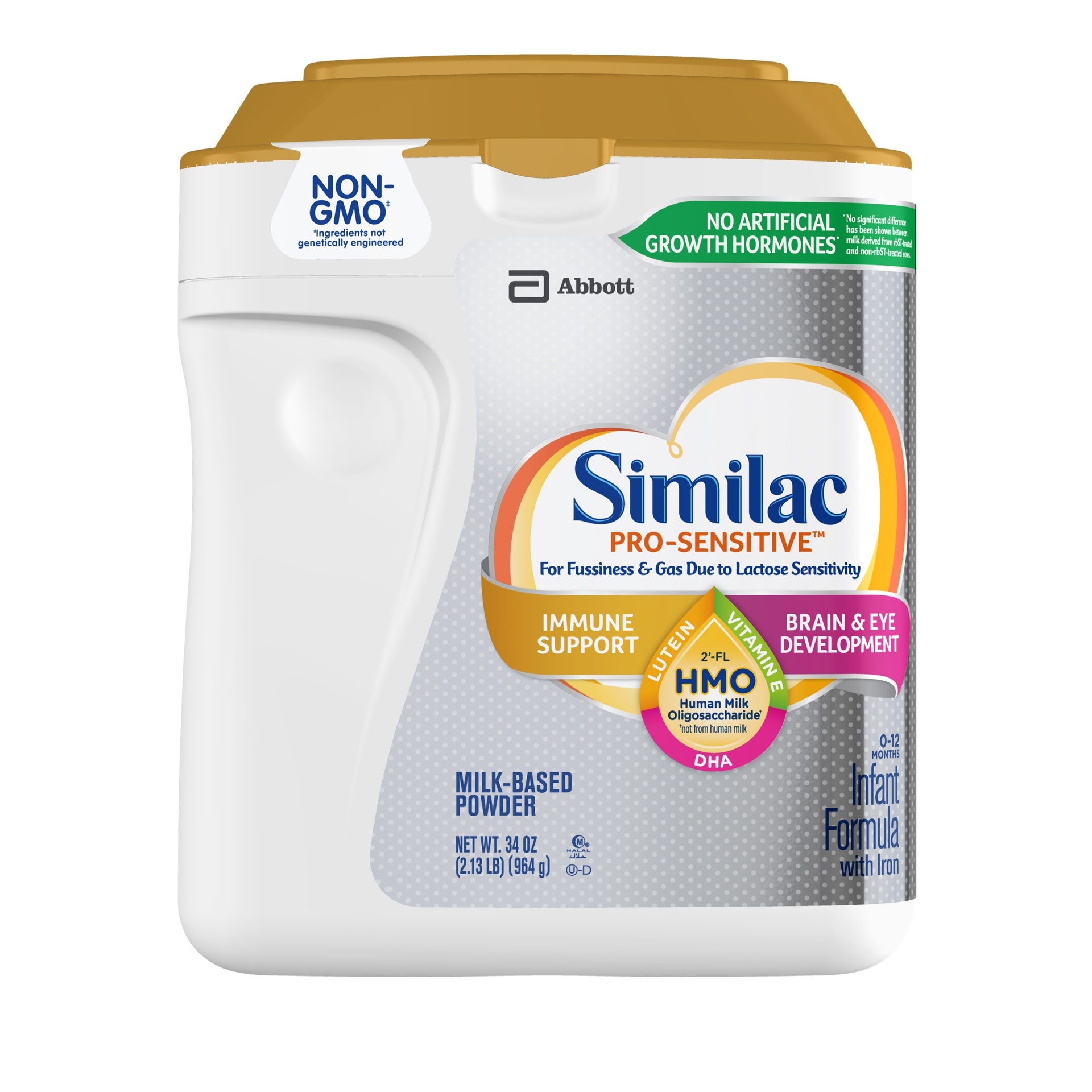 slide 1 of 7, Similac Pro-Sensitive HMO Infant Formula, 34 fl oz