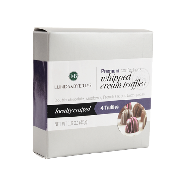 slide 1 of 1, L&B Whipped Cream Truffles, 1.6 oz