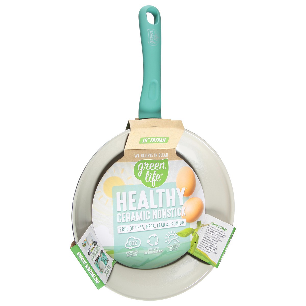 slide 8 of 11, GreenLife 10 Inch Healthy Ceramic Nonstick Frypan 1 ea, 1 ct