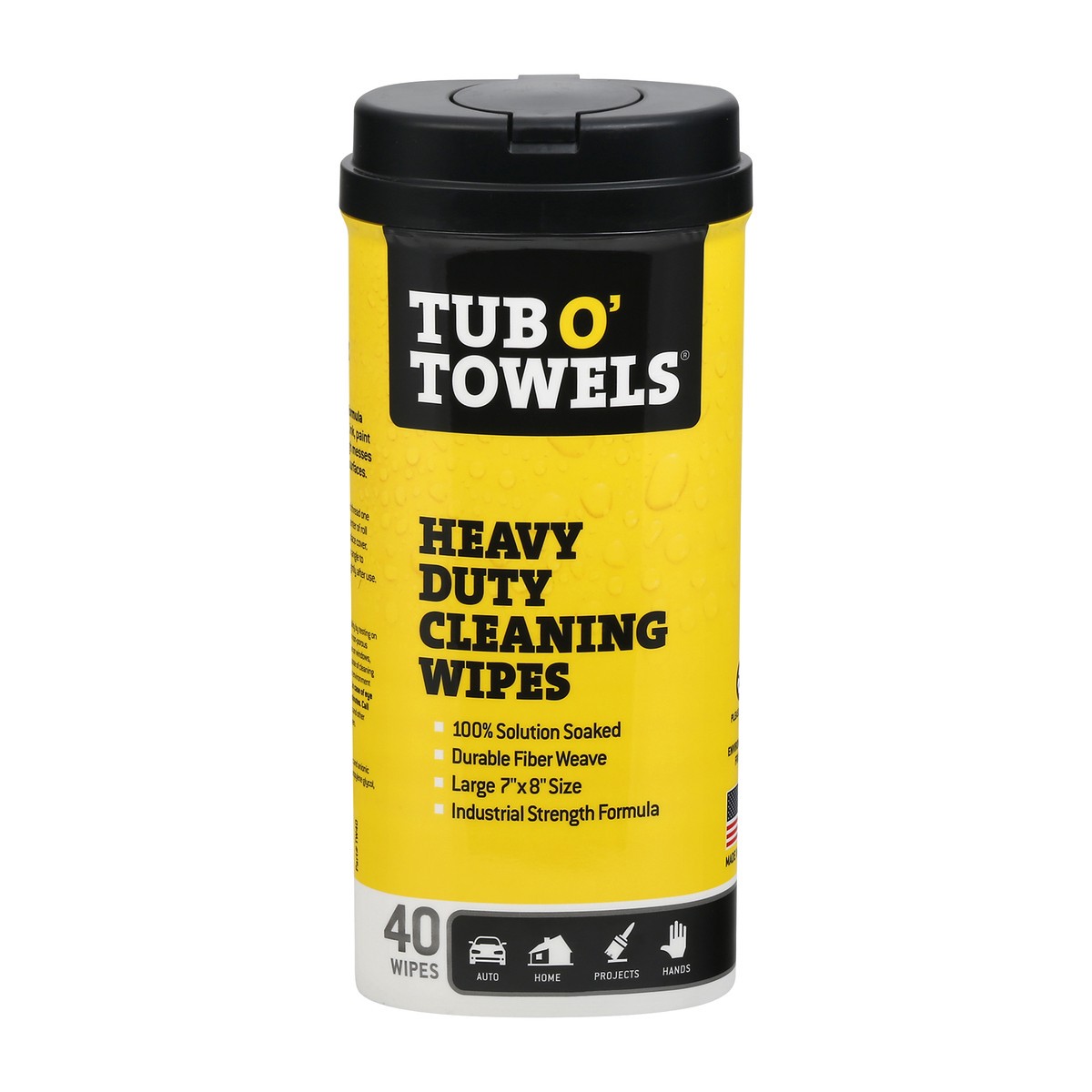 slide 9 of 9, Tub O Towels Tub O' Towels Solution Soaked Scrubbing Towels, 40 ct