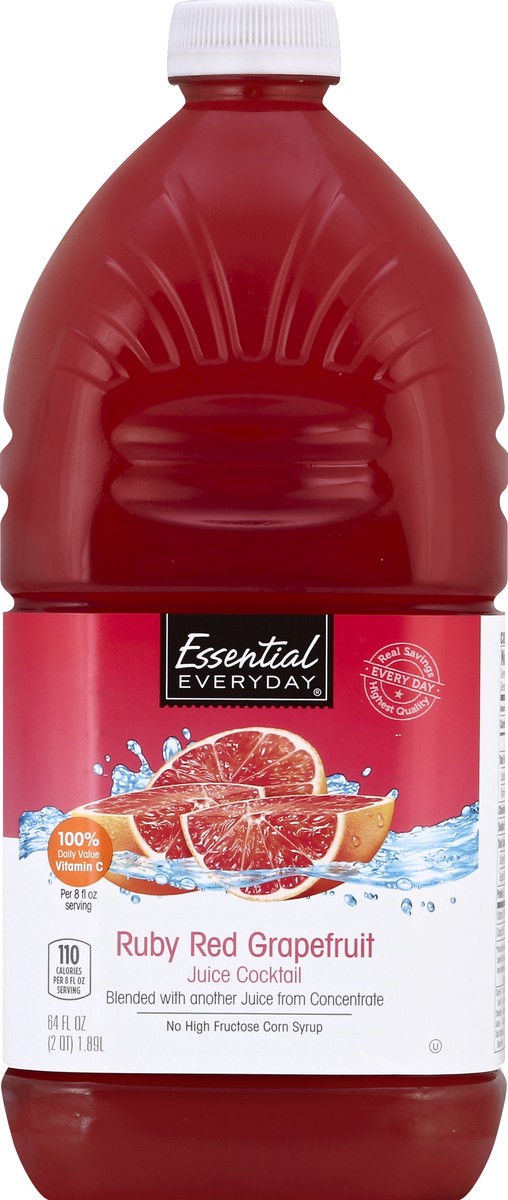slide 6 of 6, Essential Everyday Juice Cocktail, Ruby Red Grapefruit - 64 oz, 64 oz