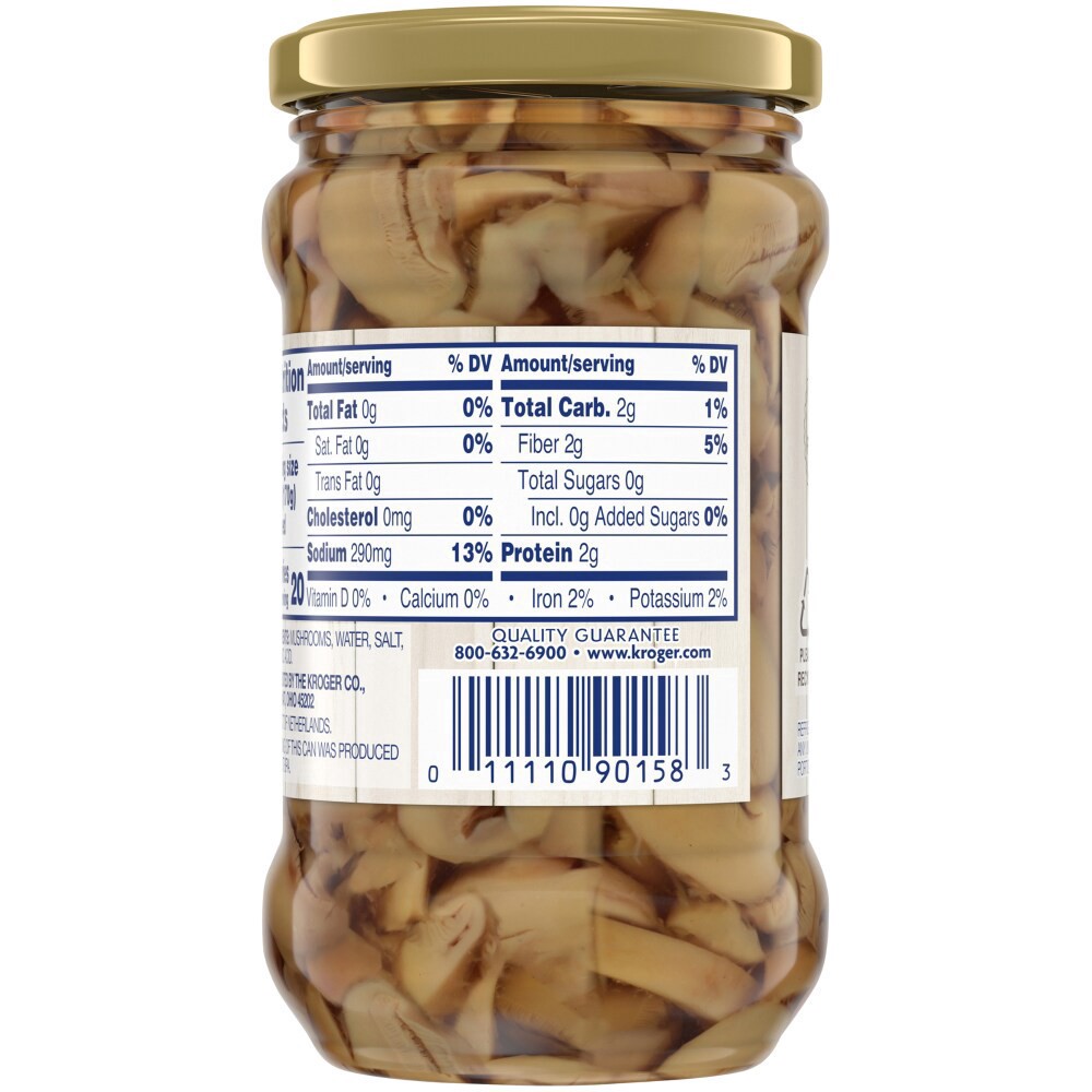 slide 2 of 4, Kroger Sliced Mushrooms, 6 oz