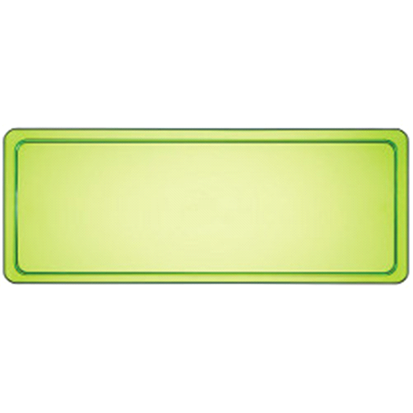 slide 1 of 1, TrendWare Translucent Green Rectangular Tray, 1 ct