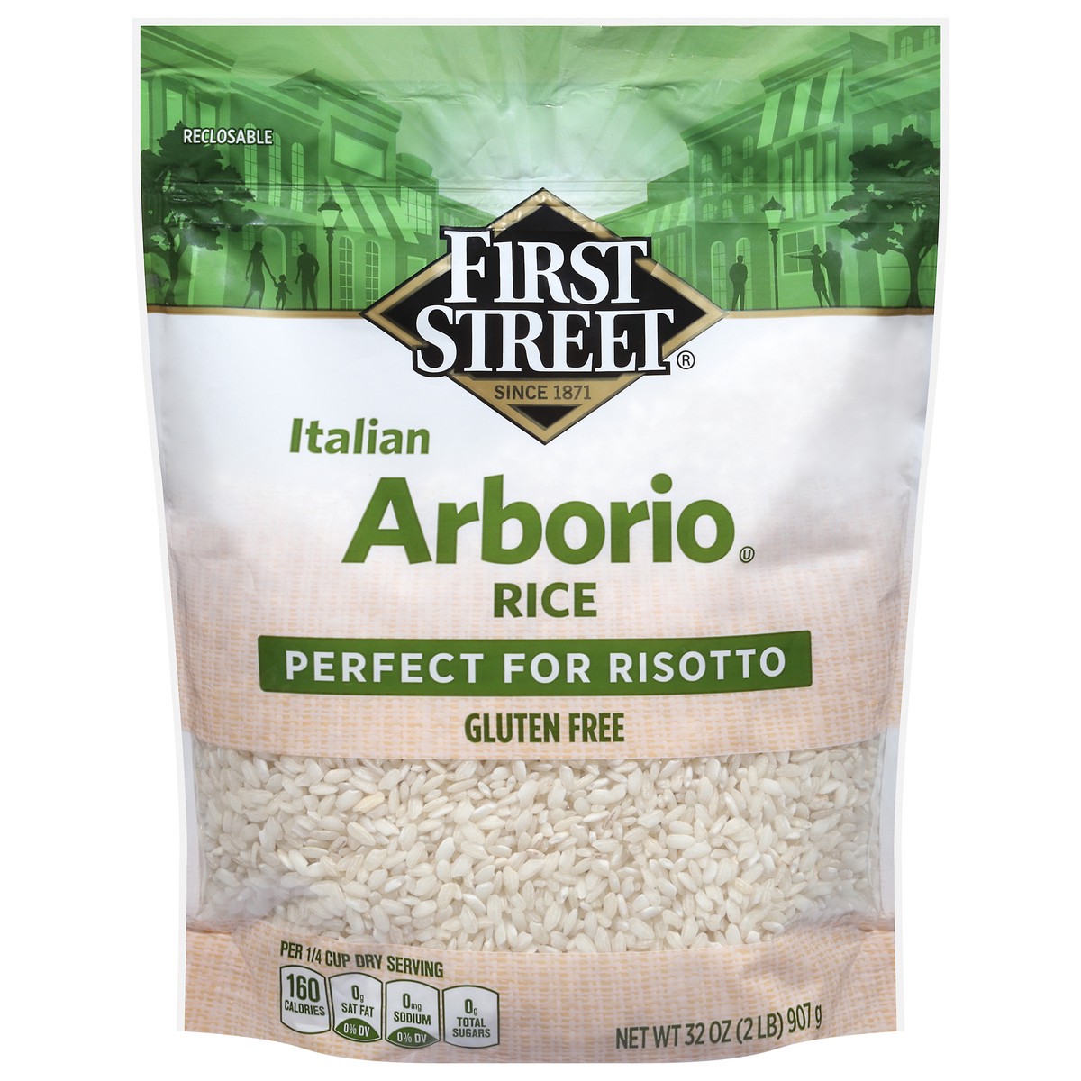 slide 14 of 15, First Street Arborio Rice Italian, 32 oz