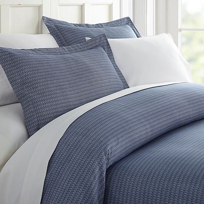 slide 1 of 1, Home Collection Blue Diamond Full/Queen Duvet Cover Set - Navy, 1 ct