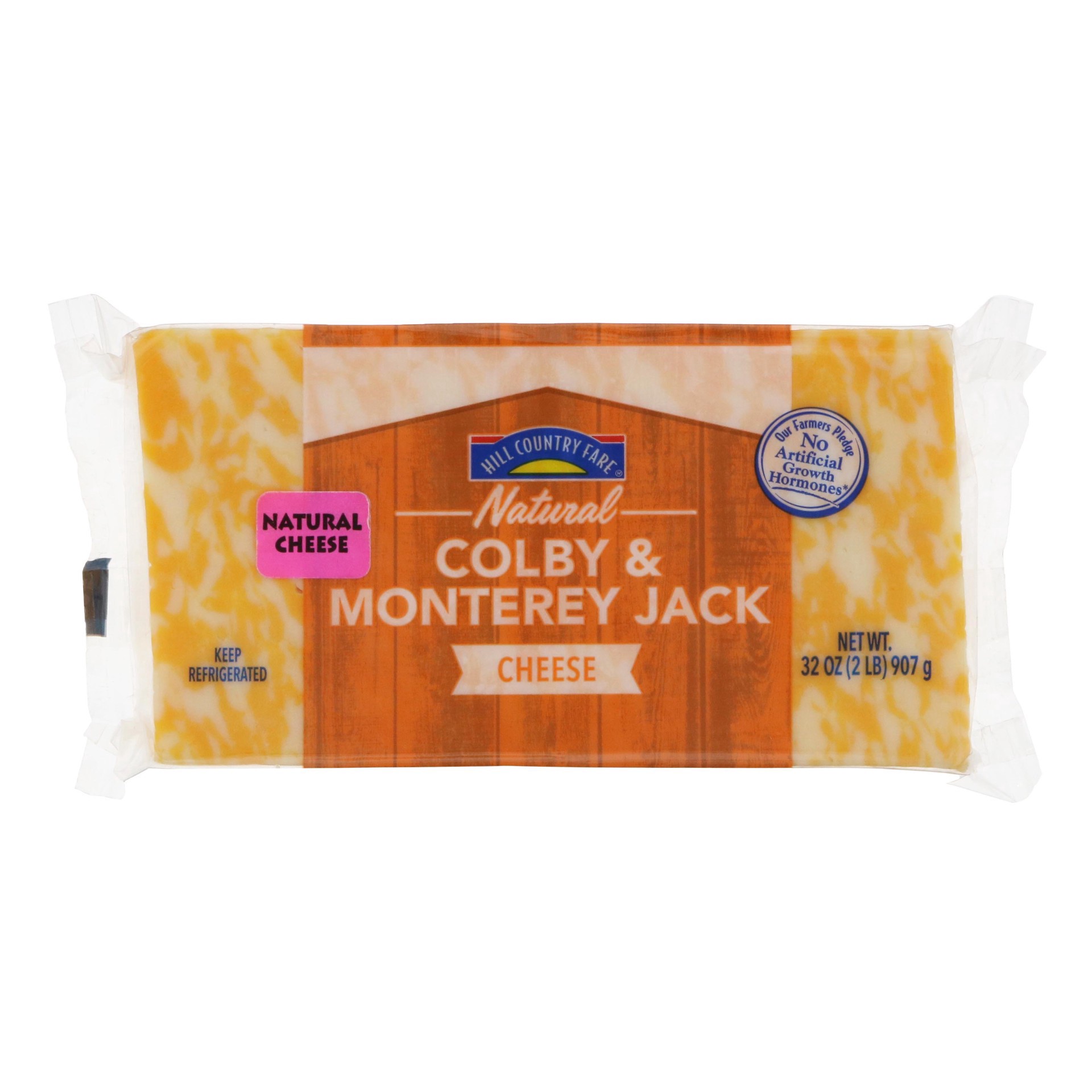 slide 1 of 1, Hill Country Fare Colby & Monterey Jack Cheese, 32 oz