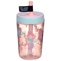 Zak! Designs Designs Everyday Smiles 15 oz Leak-Proof Mermaid PP Kelso Tumbler