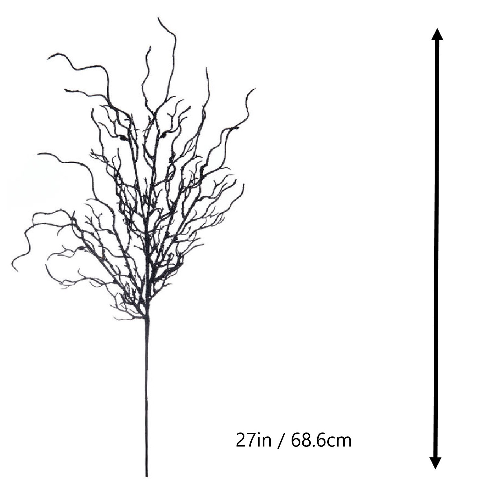 slide 2 of 3, 27" Black Glitter Twig Pick By Ashland, 27 in