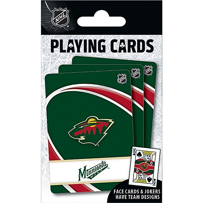 slide 1 of 1, NHL Minnesota Wild Playing Cards, 1 ct