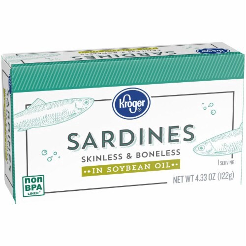 slide 2 of 4, Kroger Skinless & Boneless Sardines - 4.38 oz, 4.38 oz