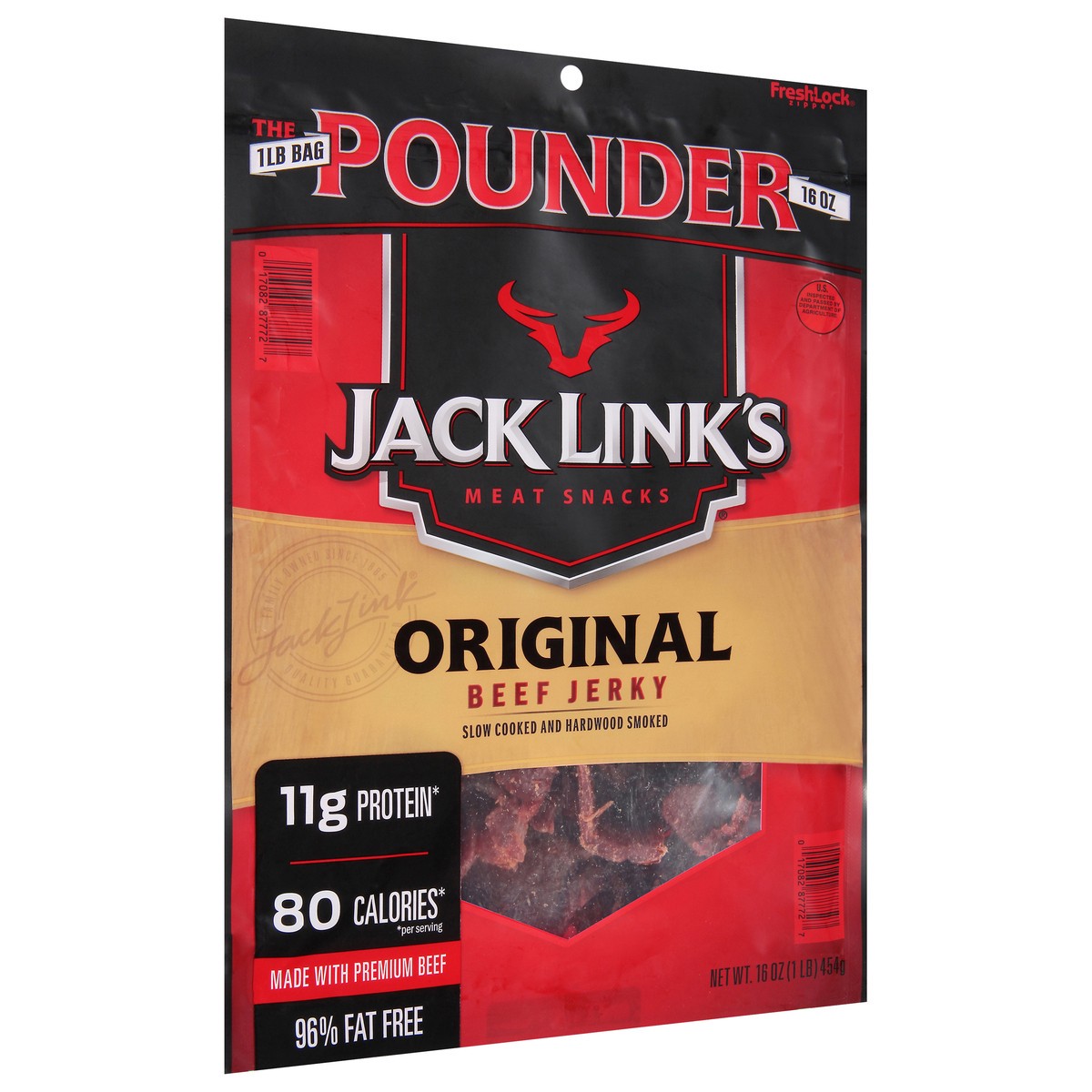 slide 2 of 9, Jack Link's 16 Ounce Jack Link's Original Beef Jerky 1/1 Count, 16 oz