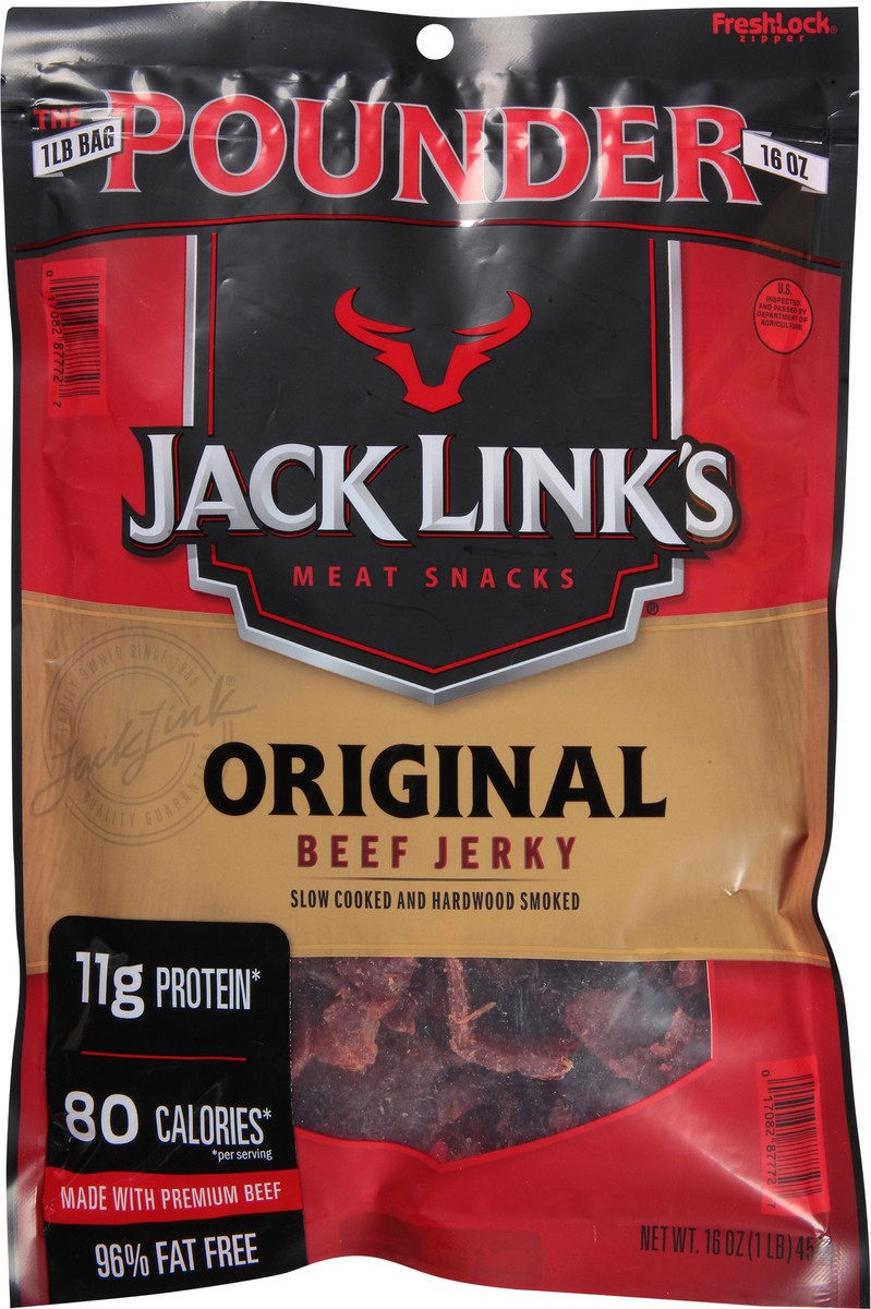 slide 6 of 9, Jack Link's 16 Ounce Jack Link's Original Beef Jerky 1/1 Count, 16 oz