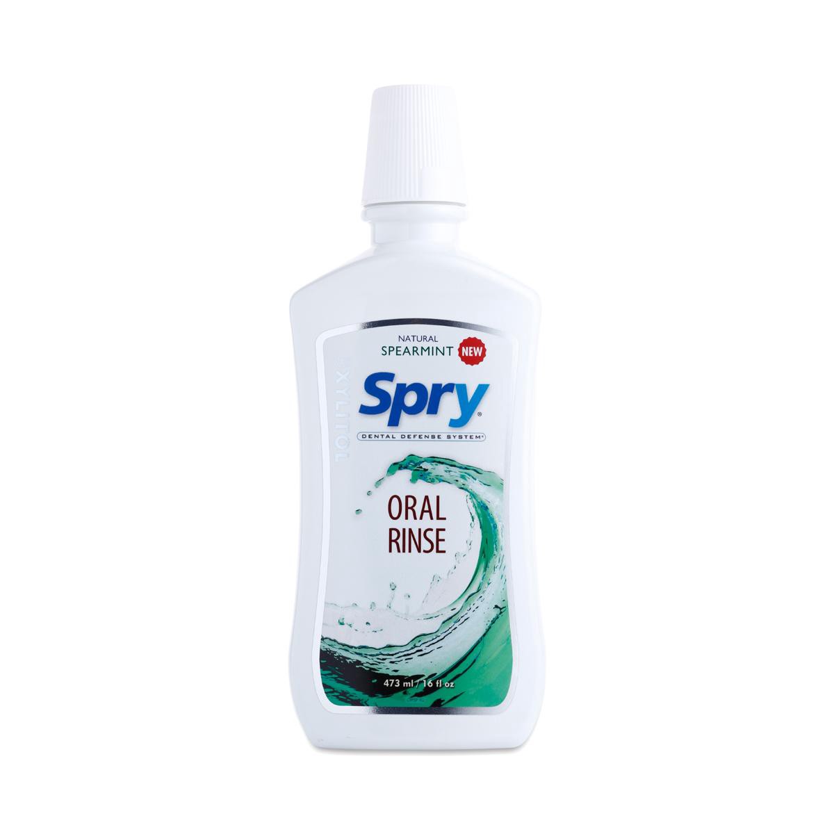 slide 1 of 1, Spry Spearmint Natural Oral Rinse, 16 oz