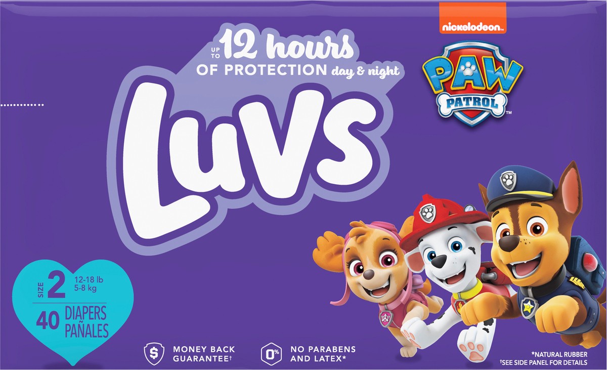 slide 4 of 4, Luvs Diapers Size 2 40 Count, 40 ct