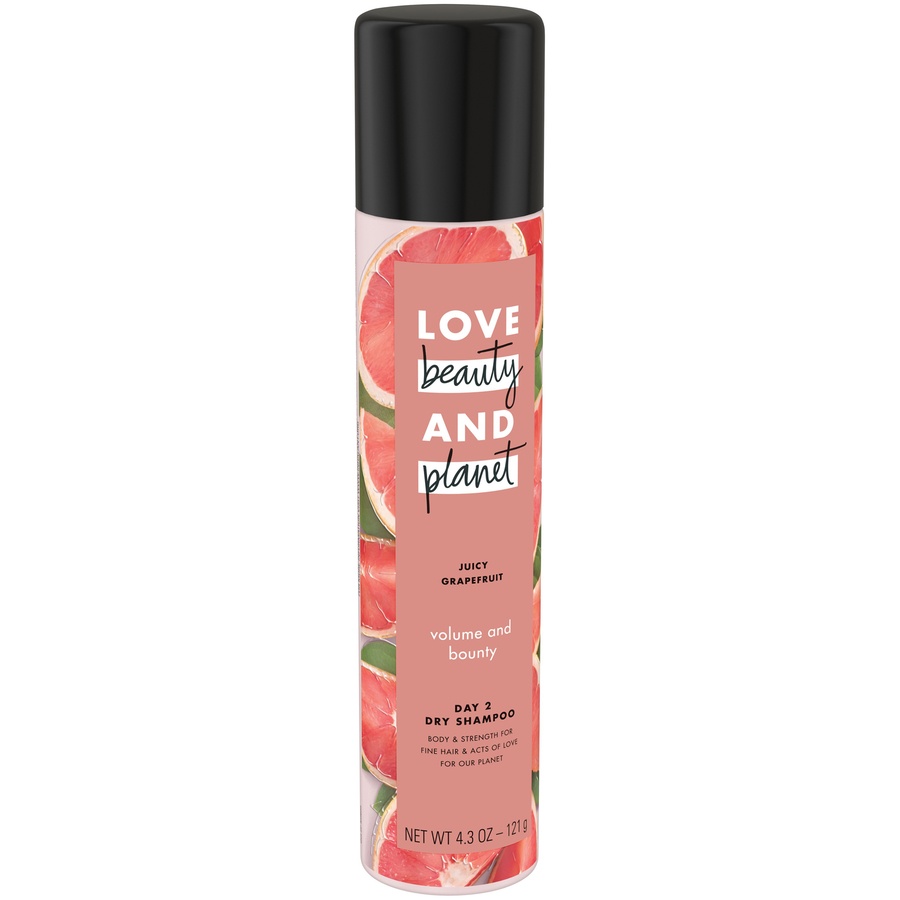 slide 2 of 4, Love Beauty and Planet Juicy Grapefruit Volume And Bounty Dry Shampoo, 4.3 oz