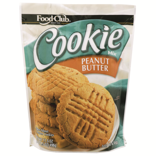 slide 1 of 1, Food Club Peanut Butter Cookie Mix, 17.5 oz