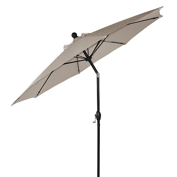 slide 1 of 2, Destination Summer Tilting Patio Market Umbrella - Khaki, 9 ft