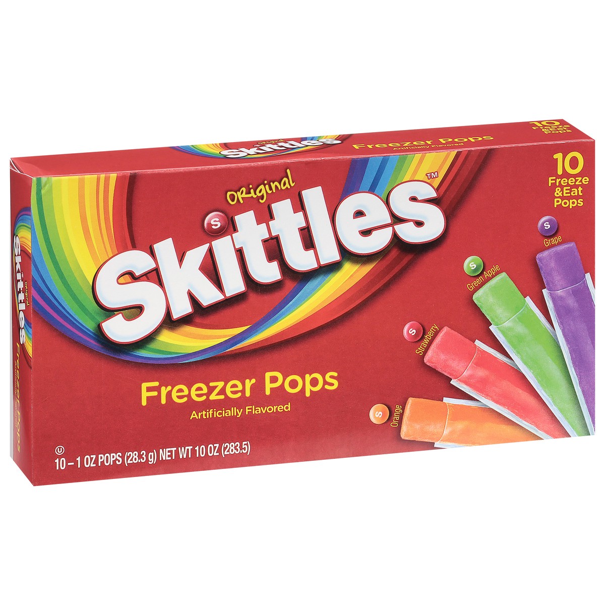 slide 5 of 9, Skittles Original Assorted Freezer Pops 10 - 1 oz Each, 10 ct