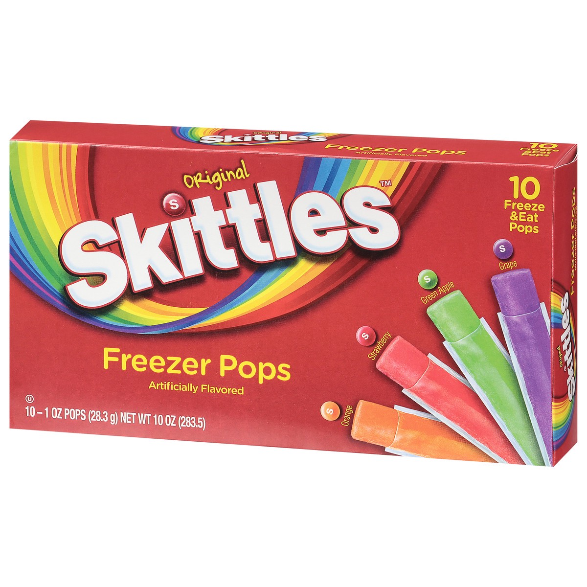 slide 9 of 9, Skittles Original Assorted Freezer Pops 10 - 1 oz Each, 10 ct