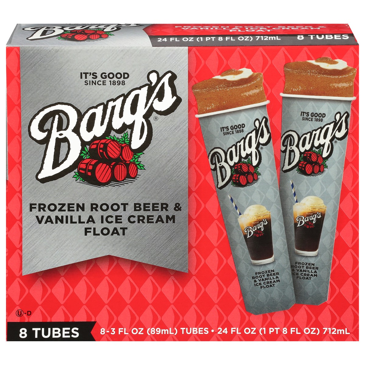 slide 11 of 11, Barq's Frozen Root Beer & Vanilla Ice Cream Float 8 - 3 fl oz Tubes, 8 ct