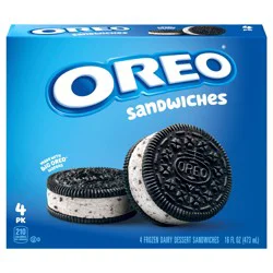 OREO Frozen Dairy Dessert Sandwiches, 4 Count